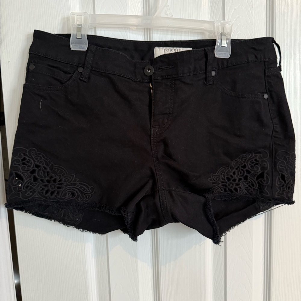 Torrid Black High waisted shorts
